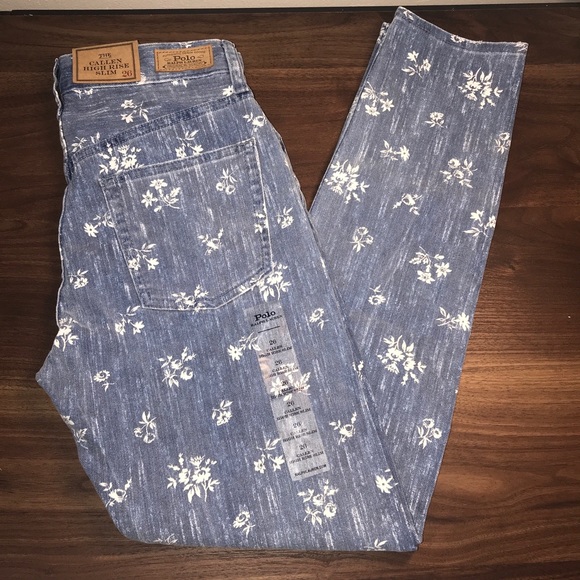 Polo Ralph Lauren Women’s The Callen High Rise Slim Jeans Pants Size 26 - Picture 3 of 11